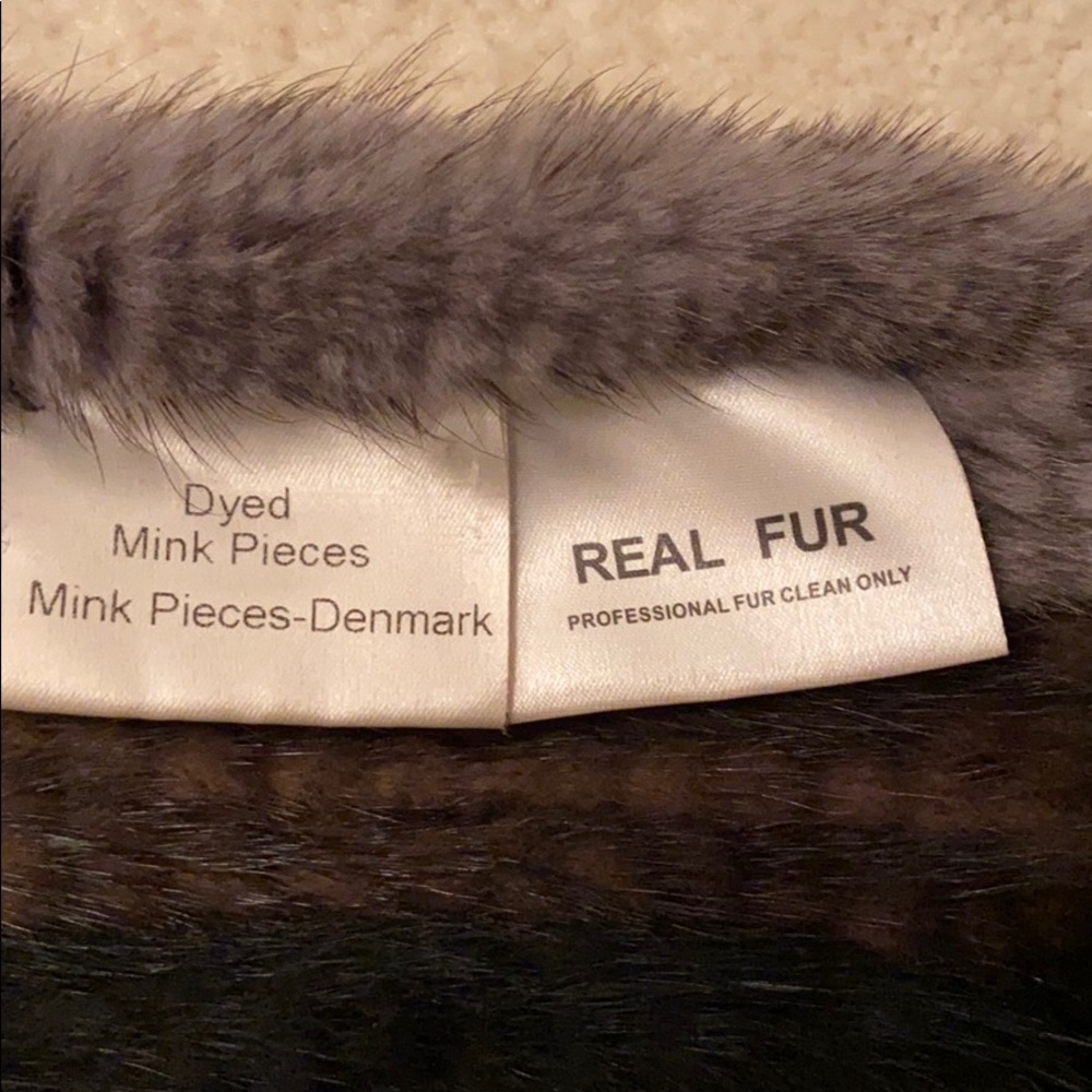 Genuine Mink Fur Infinity Scarf - Picture 8 of 8